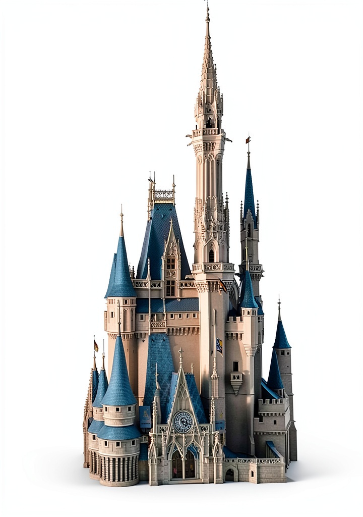 Kindle travel guide open on a tablet showing amusement park maps