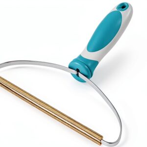 ELEMSY Pet Hair Remover Manual Green Grey ABS Tool-0