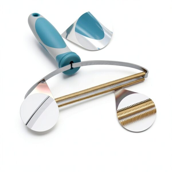 ELEMSY Pet Hair Remover Manual Green Grey ABS Tool-4