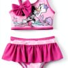 Disney Mickey Girls Tankini Swimwear Sun Protection Quick-0