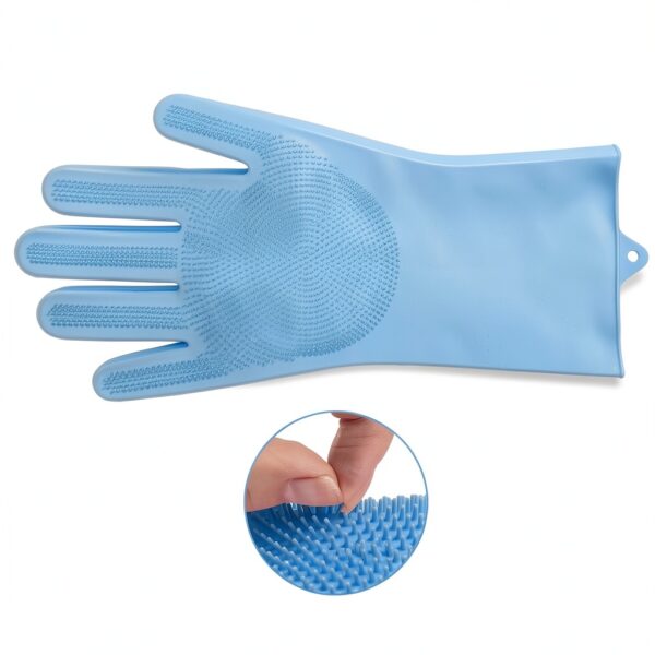 Maiiu Pet Washing Glove Silicone Brush Massage Grooming-1