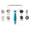 ELEMSY Pet Hair Remover Manual Green Grey ABS Tool-5