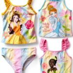Disney Princess Girls UPF 50 Swimwear Dreamwave Tankini Set-0