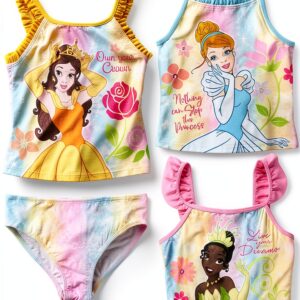 Disney Princess Girls UPF 50 Swimwear Dreamwave Tankini Set-0
