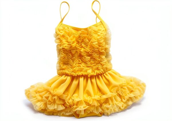 Baby Girls Swimsuit Halter Tankini Set Sun Hat Nylon Spandex-0