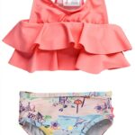 RuffleButts Flounce Bikini UPF 50+ Sun Protection Girls-0