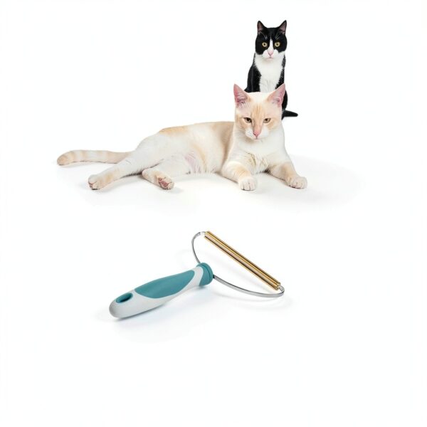 ELEMSY Pet Hair Remover Manual Green Grey ABS Tool-1