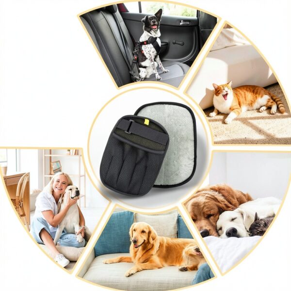 SYL-001 Pet Hair Removal Gloves Reusable Static Adsorption-5