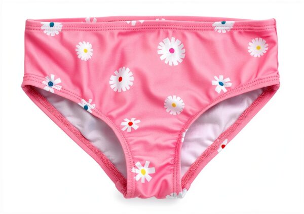 Ms Rachel Girls Bikini Set UPF 50 Floral Design Pink-3