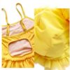 Baby Girls Swimsuit Halter Tankini Set Sun Hat Nylon Spandex-4
