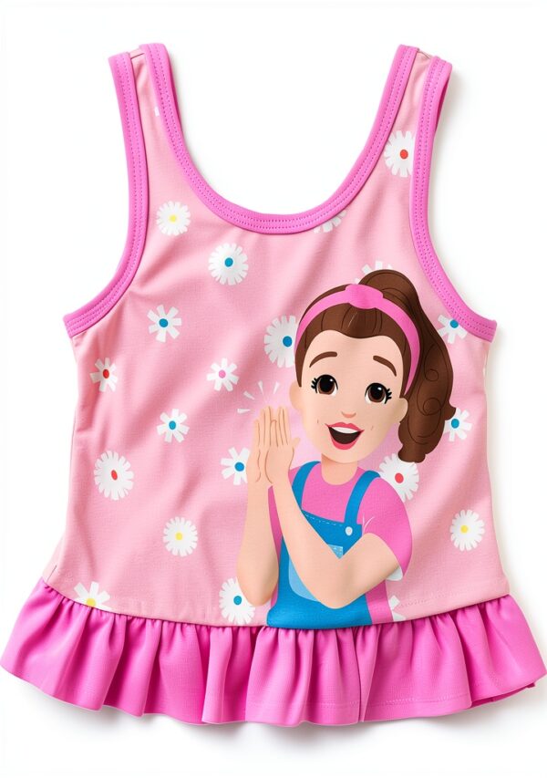 Ms Rachel Toddler Girls Swimwear UPF 50 Floral Tankini Set-2