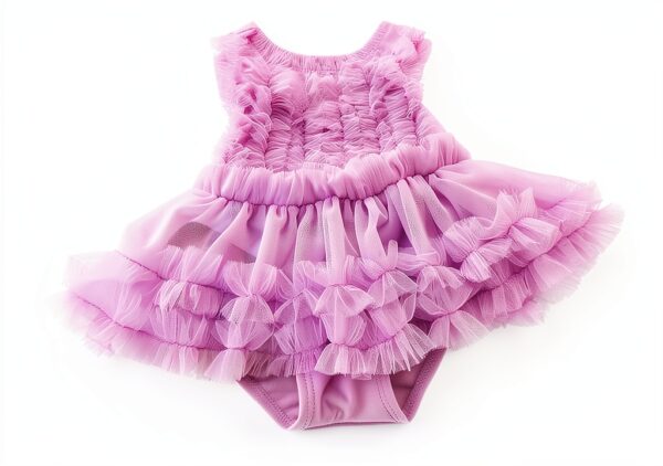 Baby Girls Swimsuit Nylon Spandex Halter Tank Sun Hat-2