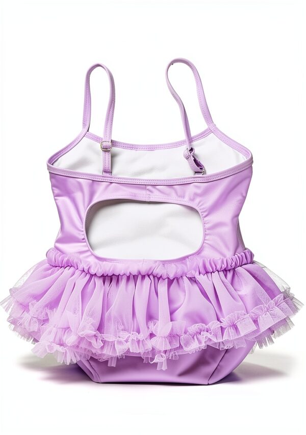 Baby Girls Swimsuit Nylon Spandex Halter Tank Sun Hat-4