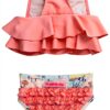 RuffleButts Flounce Bikini UPF 50+ Sun Protection Girls-1