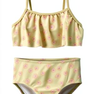 Carters UPF 50 Baby Girls Tankini Set Lime Swimwear-0