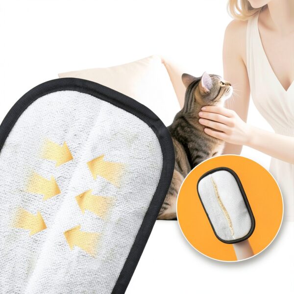 Bopanol Pet Hair Removal Glove Washable Reusable Grooming-8