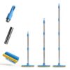 Mupapi Pet Hair Remover Long Handle Carpet Rake Blue-8