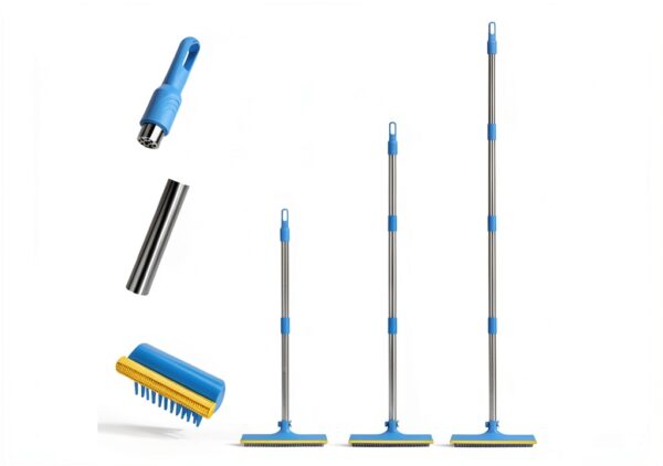 Mupapi Pet Hair Remover Long Handle Carpet Rake Blue-8
