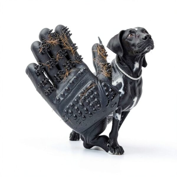 HANDS ON EQUINE Pet Grooming Glove Hair Remover Massage-5