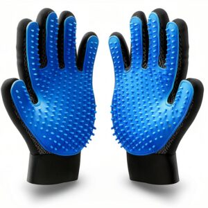 Kennels Kats Pet Grooming Glove Silicone Tips Fur Removal-0