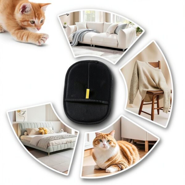 Bopanol Pet Hair Removal Glove Washable Reusable Grooming-3