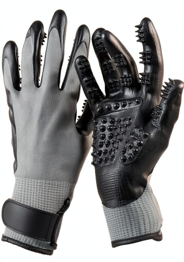 HANDS ON EQUINE Pet Grooming Glove Hair Remover Massage-0