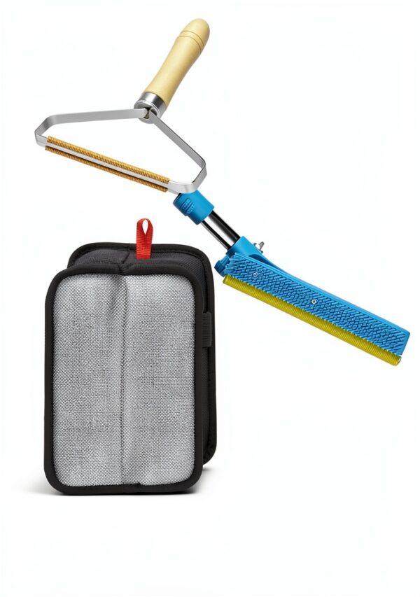 Mupapi Pet Hair Remover Long Handle Carpet Rake Blue-5