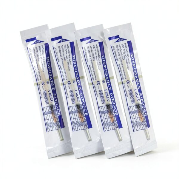 20 Pack 1ml Syringes with 25G 1 Inch Needle, Disposable Luer Lock Syringe Individually Sterile Packed for Scientific Lab, Liquid Measuring and Dispensing-4
