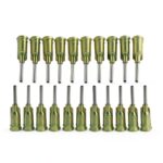 Industrial Blunt Tip Syringe Needles BBTCTY Luer Lock 14G 1/2" Olive-0