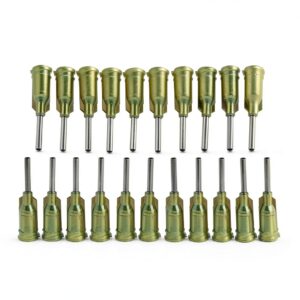 Industrial Blunt Tip Syringe Needles BBTCTY Luer Lock 14G 1/2" Olive-0