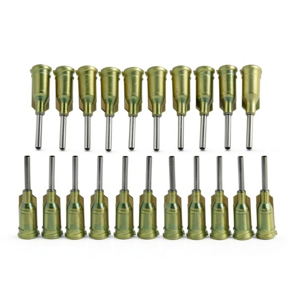 Industrial Blunt Tip Syringe Needles BBTCTY Luer Lock 14G 1/2" Olive-0