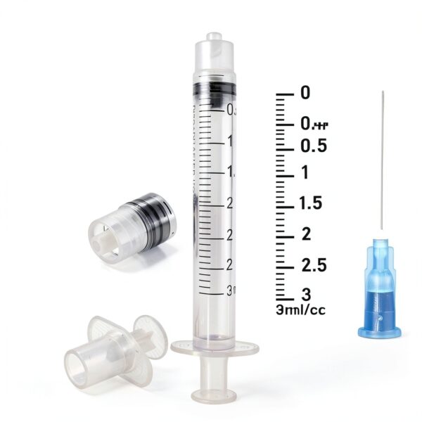 3ml Luer Lock Syringe with 23G 1.5in Needle 10 Pack BSeWenerte-1