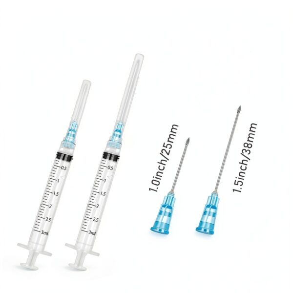 3ml Luer Lock Syringe with 23G 1.5in Needle 10 Pack BSeWenerte-4