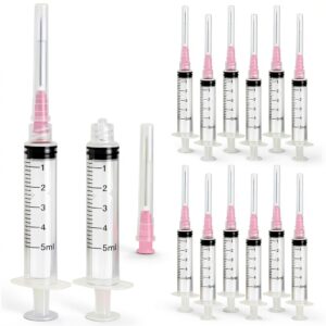 30 Pack 5ML Syringes with 18G 1.5 Inch, Disposable Luer Lock Syringe Individually Sealed-0