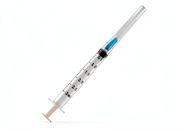 100 Pack 3ml Syringes with Needle, 23 Ga1.5inch Needle Luer Lock Syringe, Individually Sealed Wrapped.-3
