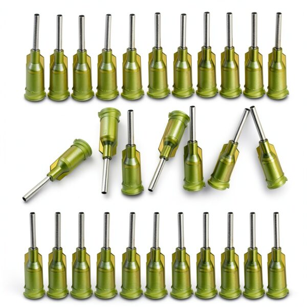 Industrial Blunt Tip Syringe Needles BBTCTY Luer Lock 14G 1/2" Olive-3