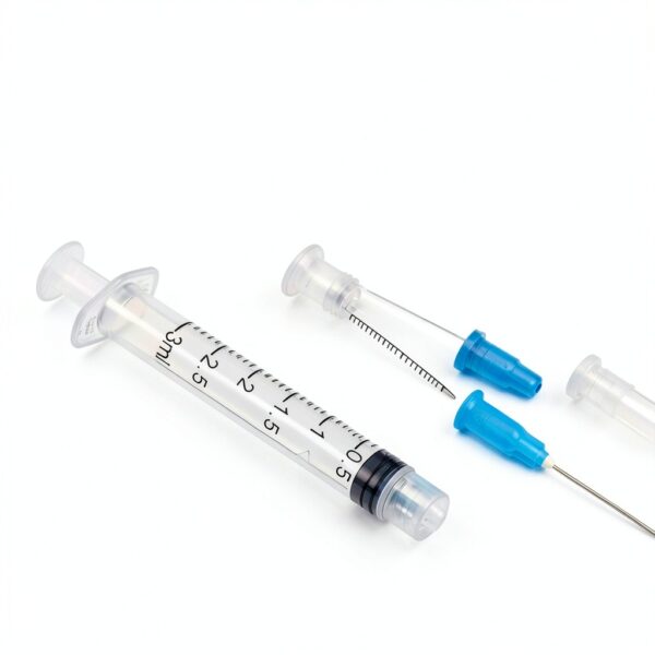 3ml/cc Syringe with 23 Gauge 1 Inch Lab Disposable Luer Lock Syringe, Pack of 20-5