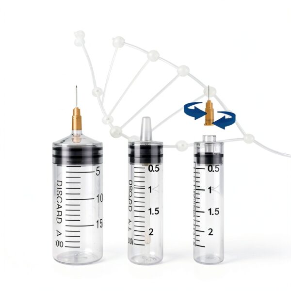 25 Gauge 5/8 inch Needle with Cap for Lab Individually Packaged, Pack of 100-3