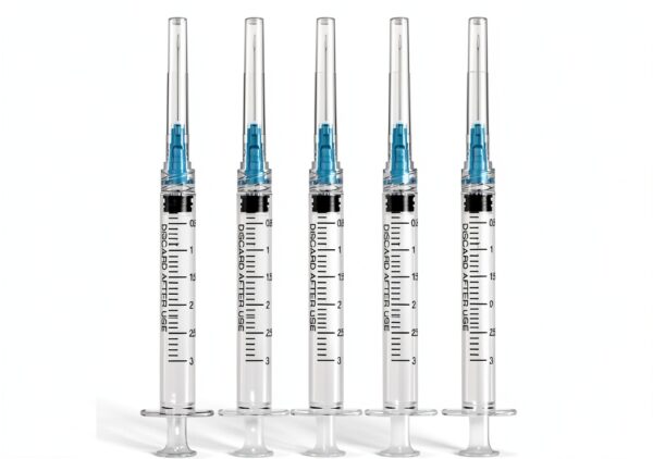 30 Pack 3ml Disposable Syringe 23Ga 1in Needle – Himeland Luer Lock-7